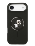 Karl Lagerfeld для iPhone Air чехол Liquid Silicone NFT Karl & Choupette Hard Black (MagSafe)