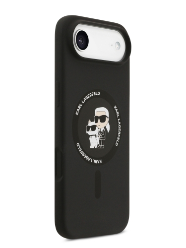 Karl Lagerfeld для iPhone Air чехол Liquid Silicone NFT Karl & Choupette Hard Black (MagSafe)