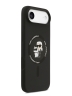 Karl Lagerfeld для iPhone Air чехол Liquid Silicone NFT Karl & Choupette Hard Black (MagSafe)
