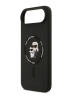Karl Lagerfeld для iPhone Air чехол Liquid Silicone NFT Karl & Choupette Hard Black (MagSafe)