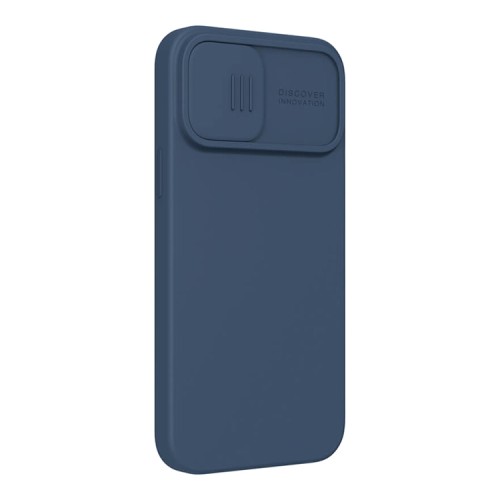 Чехол Nillkin CamShield Silky Silicone для iPhone 13 Pro Max, синий