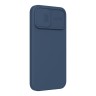 Чехол Nillkin CamShield Silky Silicone для iPhone 13 Pro Max, синий
