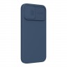 Чехол Nillkin CamShield Silky Silicone для iPhone 13 Pro Max, синий
