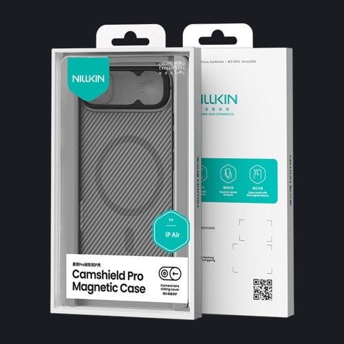 Nillkin для iPhone Air чехол CamShield Pro Magnetic Transparent Black
