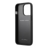 Чехол Ferrari PU Carbon/Smooth with metal logo Hard для iPhone 13 Pro, черный