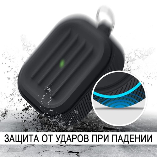 Чехол Elago Armor Silicone hang case для AirPods 3 (2021), черный