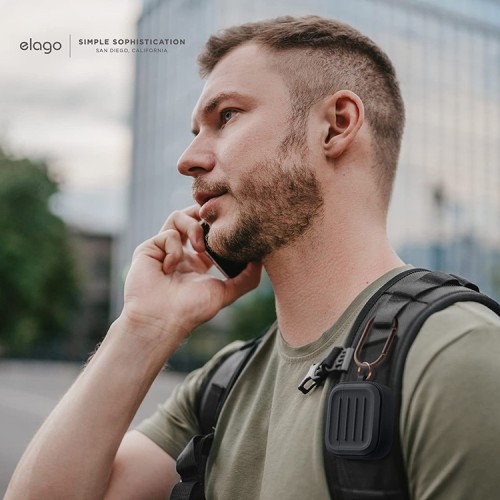 Чехол Elago Armor Silicone hang case для AirPods 3 (2021), черный