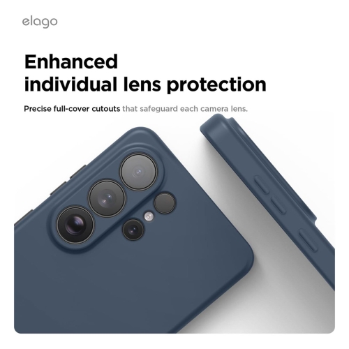 Elago для Galaxy S26 Ultra чехол Magnetic Silicone Jean Indigo (MagSafe)