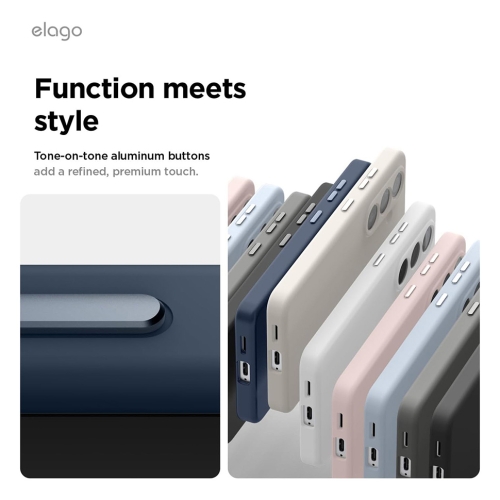 Elago для Galaxy S26 Ultra чехол Magnetic Silicone Jean Indigo (MagSafe)