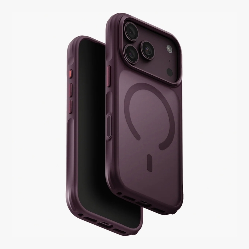 Uniq для iPhone 18 Pro Max/17 Pro Max чехол Veren Burgundy Frost (MagSafe)