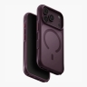 Uniq для iPhone 18 Pro Max/17 Pro Max чехол Veren Burgundy Frost (MagSafe)