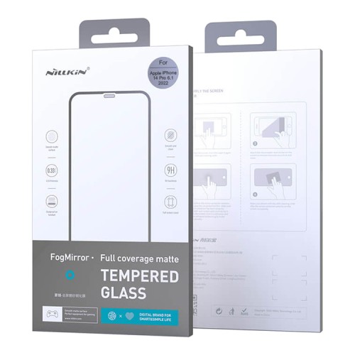 Матовое стекло Nillkin FogMirror для iPhone 14 Pro, черная рамка