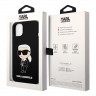 Чехол Lagerfeld Liquid silicone NFT Karl Ikonik Hard для iPhone 14, черный