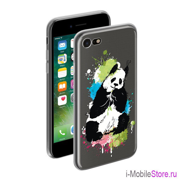 Чехол Deppa Gel Art Animal для iPhone 7/8/SE 2020, Панда