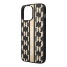 Чехол Lagerfeld PU Monogram Vertical logo Hard для iPhone 14 Pro, коричневый