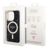 Чехол Guess Marble Hard для iPhone 14 Pro, черный/золотой (MagSafe)