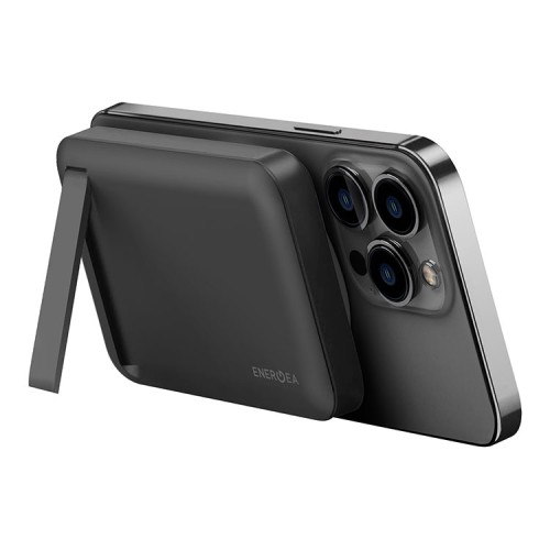 EnergEA АКБ MagPac MINI, 10000W Magnetic wireless 15W USB-C 20W ultra-slim with stand Black