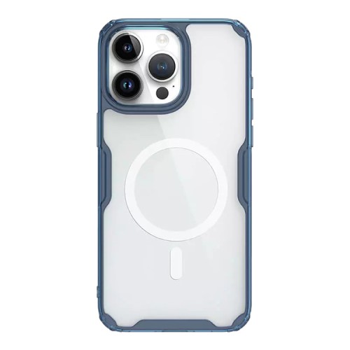 Nillkin для iPhone 15 Pro Max чехол Nature TPU Pro Magnetic Blue