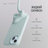Elago для iPhone 15 чехол Soft silicone (Liquid) Mint