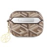 Guess для Airpods Pro чехол PU leather G CUBE with metal logo and Charm Brown