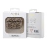 Guess для Airpods Pro чехол PU leather G CUBE with metal logo and Charm Brown