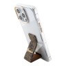 Guess для iPhone 15 Pro чехол GripStand PC/TPU 4G with Script metal logo Hard Clear/Brown