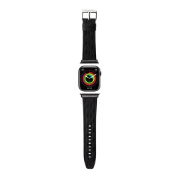 Karl Lagerfeld для Apple Watch 45/44/42 mm ремешок PU Saffiano Monogram Black