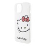 Hello Kitty для iPhone 15 чехол PC/TPU Kitty Head Hard White