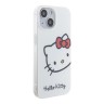 Hello Kitty для iPhone 15 чехол PC/TPU Kitty Head Hard White