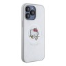 Hello Kitty для iPhone 15 Pro Max чехол PU Leather Kitty Asleep Hard Silver (MagSafe)