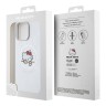 Hello Kitty для iPhone 15 Pro Max чехол PU Leather Kitty Asleep Hard Silver (MagSafe)