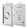 Guess для Galaxy S24 чехол PC/TPU Flowers Wreath Hard Transparent (MagSafe)