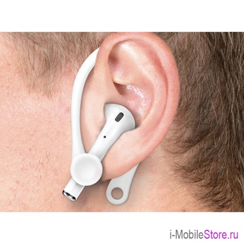 Держатель Elago EarHook для наушников AirPods 1/2/3/Pro/Pro2, белый (2 шт)