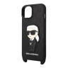 Lagerfeld для iPhone 15 чехол Crossbody PU Saffiano Monogram NFT Karl Ikonik +Strap Hard Blk