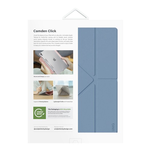 Uniq для iPad Air 13 (2024/25) чехол Camden Click Stone Blue