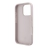Guess для iPhone 16 Pro чехол PU кожа 4G +кольцо держатель, розовый