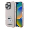 Karl Lagerfeld для iPhone 16 Pro Max чехол PC/TPU NFT Choupette body Translucent Pink