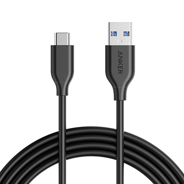Anker PowerLine Type-C на USB-A 3.0 (1.8 м), черный (A8166011) A8166011