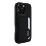 TUMI для iPhone 16 Pro Max чехол Genuine Leather with Vertical cardslot Hard Black