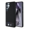 BMW для Galaxy S25 Ultra чехол M-Collection PU Perforated Tricolor Metal logo Hard Black (MagSafe)