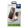 (Уценка) Energea Беспроводное СЗУ MagTrio PLUS 3in1 magnetic wireless foldable charger Qi2 22.5W Gold