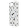 Karl Lagerfeld для iPhone 16e чехол PC/TPU Monogram NFT Karl & Choupette Hard Transparent (MagSafe)