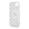 Karl Lagerfeld для iPhone 16e чехол PC/TPU Monogram NFT Karl & Choupette Hard Transparent (MagSafe)