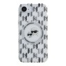 Karl Lagerfeld для iPhone 16e чехол PC/TPU Monogram NFT Karl & Choupette Hard Transparent (MagSafe)