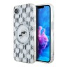 Karl Lagerfeld для iPhone 16e чехол PC/TPU Monogram NFT Karl & Choupette Hard Transparent (MagSafe)
