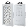 Karl Lagerfeld для iPhone 16e чехол PC/TPU Monogram NFT Karl & Choupette Hard Transparent (MagSafe)