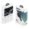 Energea АЗУ Bazic GoDrive Loop 84, USB-C +USB-A +75cm retractable USB-C cable (Total 84W) Black