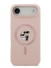 Karl Lagerfeld для iPhone Air чехол Liquid Silicone NFT Karl & Choupette Hard Pink (MagSafe)