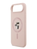 Karl Lagerfeld для iPhone Air чехол Liquid Silicone NFT Karl & Choupette Hard Pink (MagSafe)