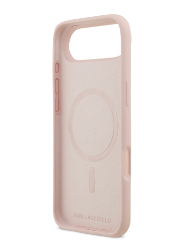 Karl Lagerfeld для iPhone Air чехол Liquid Silicone NFT Karl & Choupette Hard Pink (MagSafe)